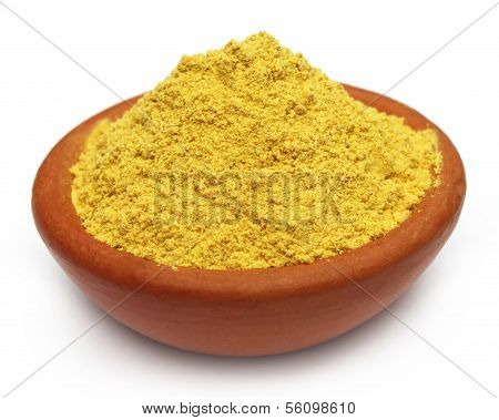 Ubtan Powder On Brown Bowl