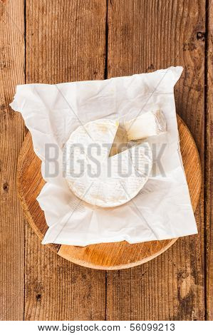 camembert slice closeup