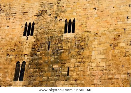 románských domů, wall
