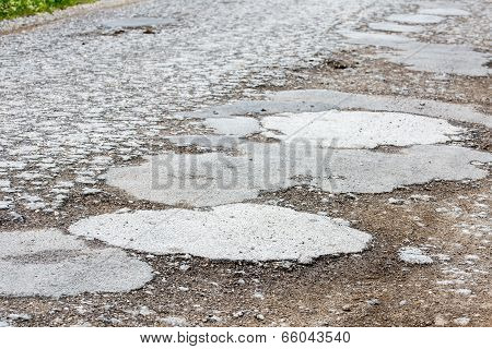 Damaged Bumpy Road
