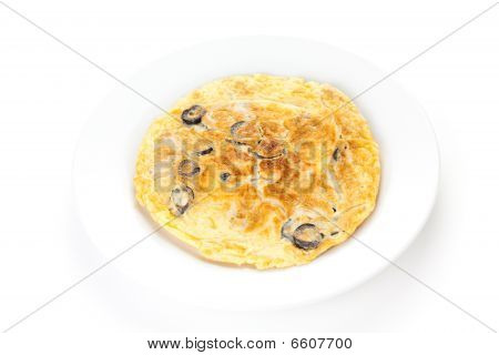 Grzyby oliwki i omlet z ziemniakami