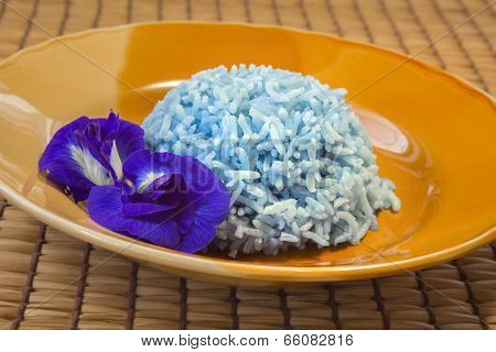 Blue Cooked Rice.