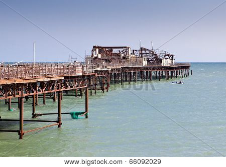 Hastings Pier, Was Burnt Down In October 2010