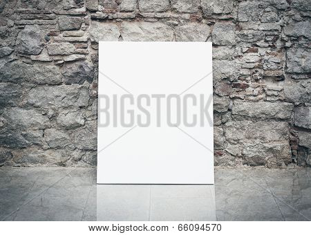 wall and white poster