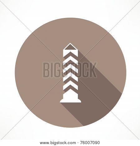 boundary post, pillar icon