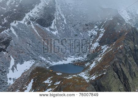 Caltun Lake In Fagaras Mountains