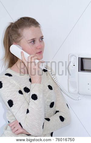Girl With Intercom