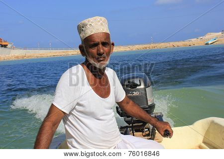 Omani Fisherman at Work