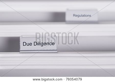 Due Diligence And Regulations Folders