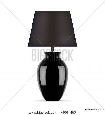 Black table lamp