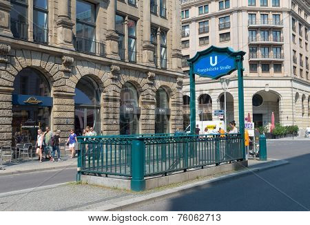 Subway Entrance In Berlin