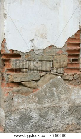 Textura de la pared ruinas