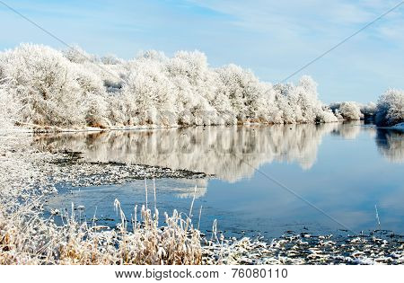 Sunny Winter Day On The River
