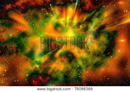 Universe Space Star Explosion Nebula