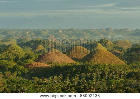 View of The Chocolate Hills. Bohol Philippines