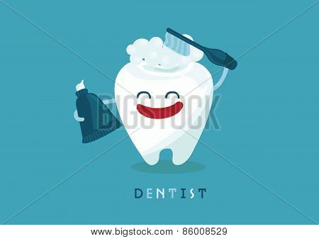 Tooth wash hair