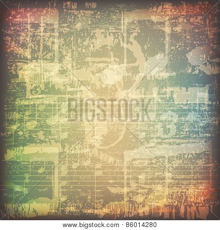 Abstract Grunge Music Background