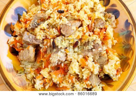 Pilaf with meat
