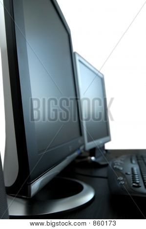 Paar LCD schermen