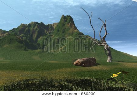 3D Sommerlandschaft