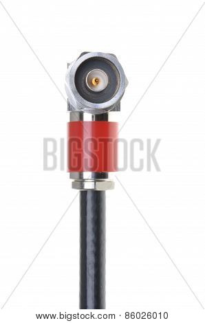 Coaxial cable with connector