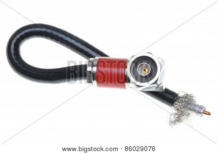 Coaxial cable with connector