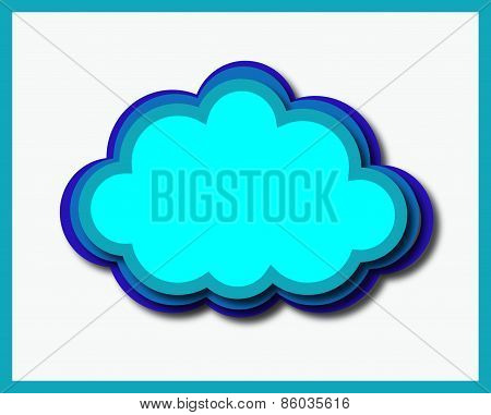 Blue three color Cloud