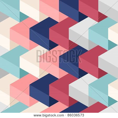 Color cubes pattern