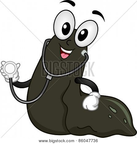 Mascot Illustration of a Leech Wearing a Stethoscope