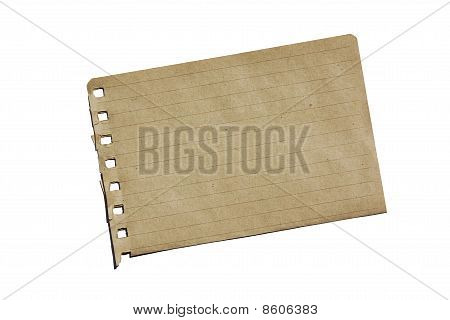Bruna anteckningsboken papper