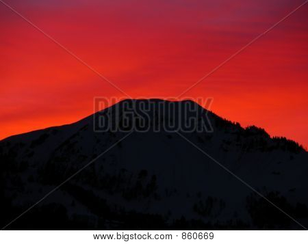 Swiss Mountain Sunset
