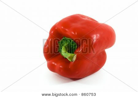 roter Pfeffer auf seiner Seite