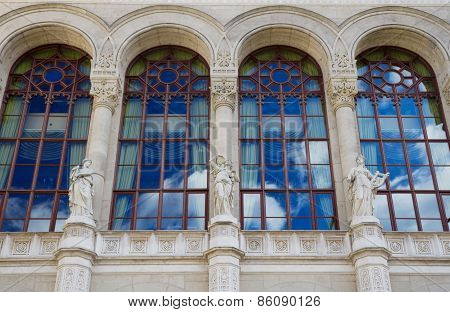 Vigado Concert Hall Facade And Windows, Budapest