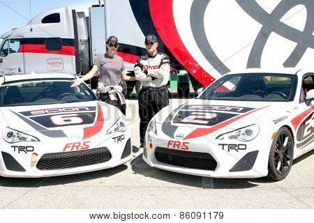 LOS ANGELES - FEB 21:  Tricia Helfer, Robert Patrick at the Grand Prix of Long Beach Pro/Celebrity Race Training at the Willow Springs International Raceway on March 21, 2015 in Rosamond, CA