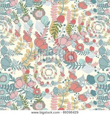 Elegant Pattern With Flowers