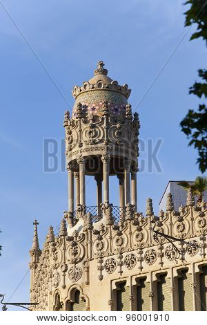 Casa Lleo Morera - the ancient building in Barcelona