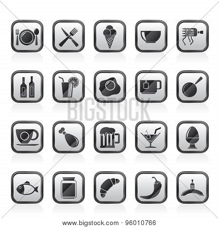 Food, drink and restaurant icons