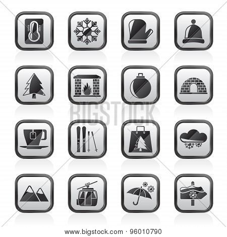Winter, Sport and relax icons