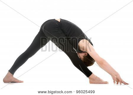 Legs Stretching Exercises, Yoga Pose Parshvottanasana