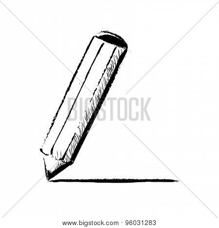 Pencil vector doodle illustration