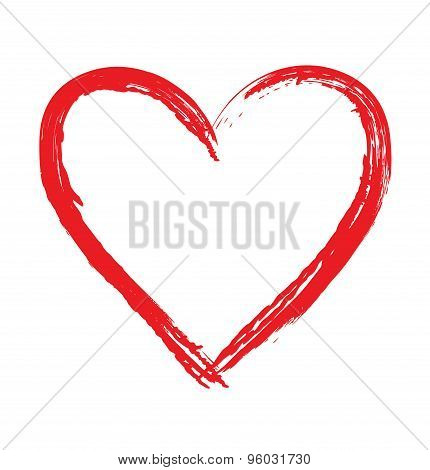 Thin red heart
