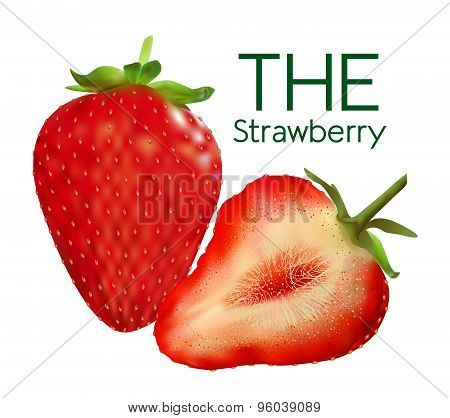 Figure ripe strawberries