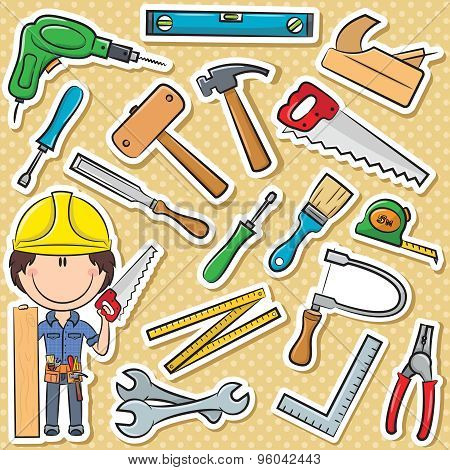 Carpenter With Tools