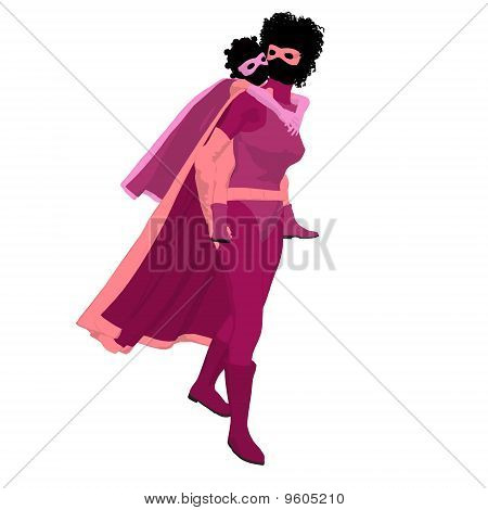 afrikakarte american super-Helden Mom Abbildung silhouette