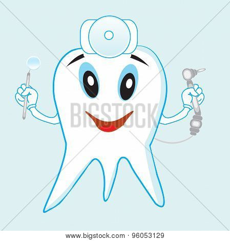 Funny tooth dentist tools