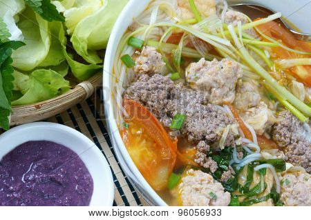 Vietnamese Food, Bun Rieu, Bunrieu,vietnam Eating