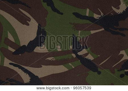 A Section Of British Dpm Camouflage Fabric