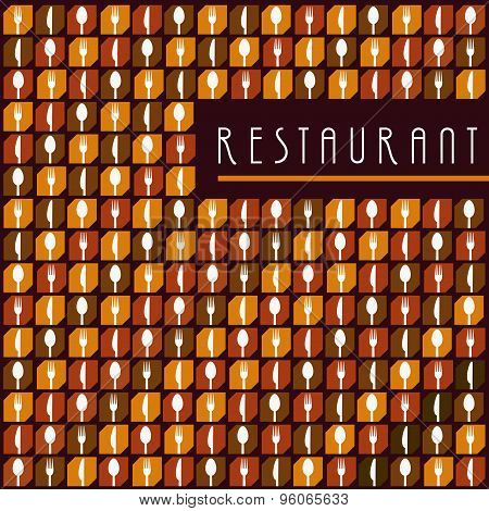 Background Menu Restaurant Icon Set with Icon Food