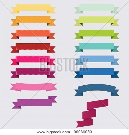 Colorful labels vector