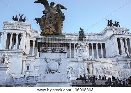 The Monumento Nazionale a Vittorio Emanuele II
